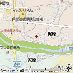 兵庫県加東市梶原389周辺の地図