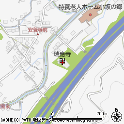 瑞應寺周辺の地図