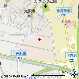 兵庫県三田市広沢周辺の地図
