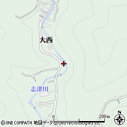 京都府宇治市炭山大西5周辺の地図