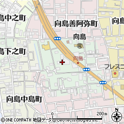 京都府京都市伏見区向島本丸町周辺の地図