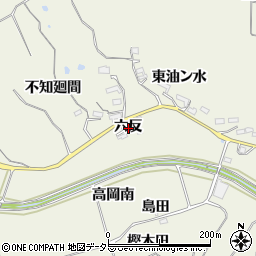 愛知県知多郡阿久比町矢高六反周辺の地図