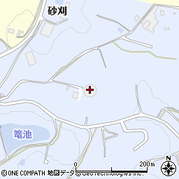 久米配水場周辺の地図