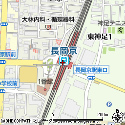 京都銀行ＪＲ長岡京駅 ＡＴＭ周辺の地図