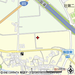 兵庫県加東市藤田周辺の地図