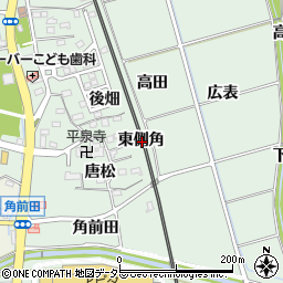 愛知県知多郡阿久比町椋岡東側角周辺の地図