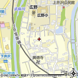 兵庫県三田市下井沢125周辺の地図
