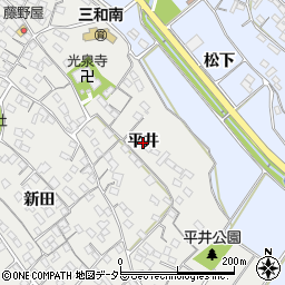 愛知県常滑市金山（平井）周辺の地図