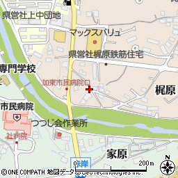 兵庫県加東市梶原384周辺の地図