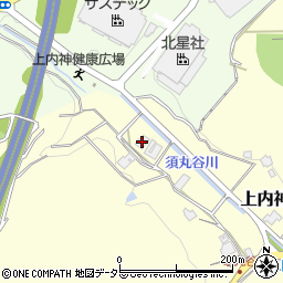 兵庫県三田市上内神443周辺の地図