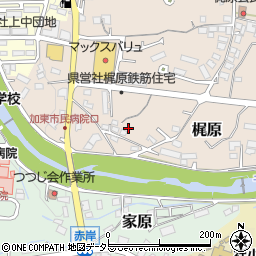 兵庫県加東市梶原387周辺の地図