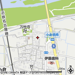 三重県四日市市楠町小倉681-1周辺の地図