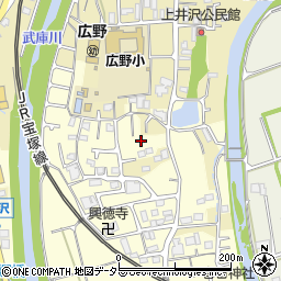 兵庫県三田市下井沢116周辺の地図