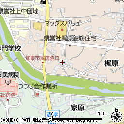 兵庫県加東市梶原385周辺の地図
