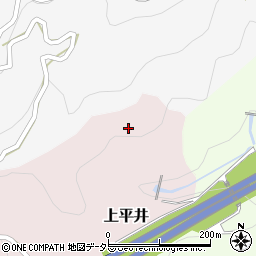 愛知県新城市上平井クロナキ周辺の地図