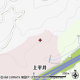 愛知県新城市上平井（クロナキ）周辺の地図