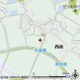 兵庫県加西市北条町西南周辺の地図