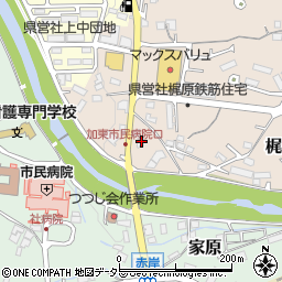 兵庫県加東市梶原380周辺の地図