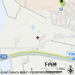 兵庫県三田市下内神474周辺の地図