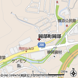 静岡県藤枝市岡部町岡部1610周辺の地図