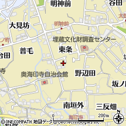 京都府長岡京市奥海印寺東条4-9周辺の地図