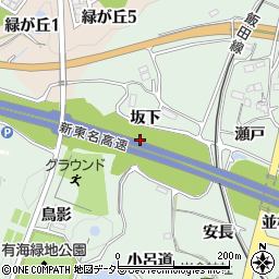 愛知県新城市有海坂下周辺の地図