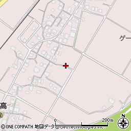 兵庫県加東市河高周辺の地図