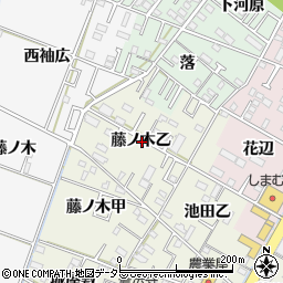 愛知県岡崎市土井町藤ノ木乙周辺の地図