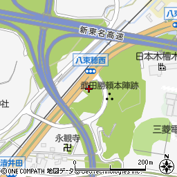 愛知県新城市八束穂548周辺の地図