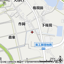愛知県岡崎市岡町上曲り周辺の地図