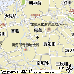 京都府長岡京市奥海印寺東条4周辺の地図