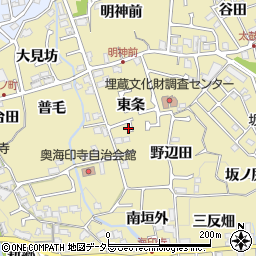 京都府長岡京市奥海印寺東条4-6周辺の地図