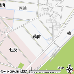 愛知県安城市村高町葭畔周辺の地図