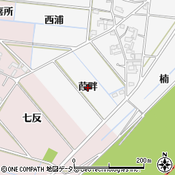 愛知県安城市村高町（葭畔）周辺の地図