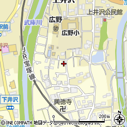 兵庫県三田市下井沢134周辺の地図