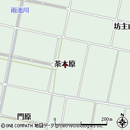 愛知県安城市桜井町茶木原周辺の地図