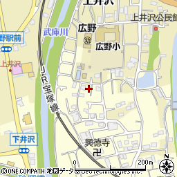 兵庫県三田市下井沢131周辺の地図