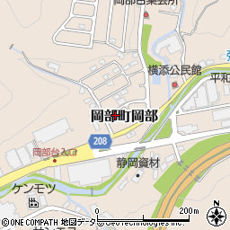 静岡県藤枝市岡部町岡部1621-11周辺の地図