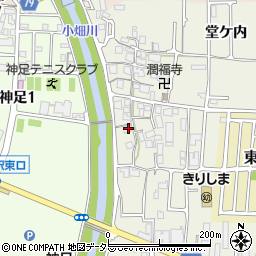 京都府長岡京市神足屋敷42-3周辺の地図