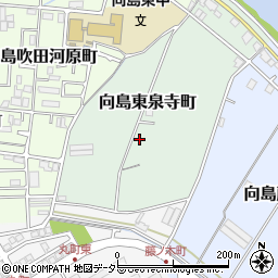 京都府京都市伏見区向島東泉寺町周辺の地図