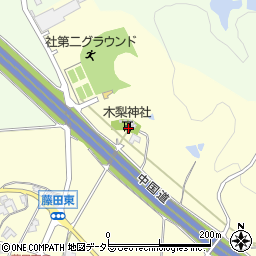 木梨神社周辺の地図