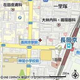 ディオ長岡京周辺の地図