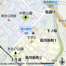 セブンイレブン岡崎蓑川新町店周辺の地図