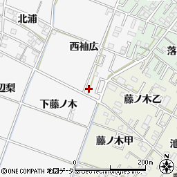 愛知県岡崎市中之郷町西袖広48周辺の地図