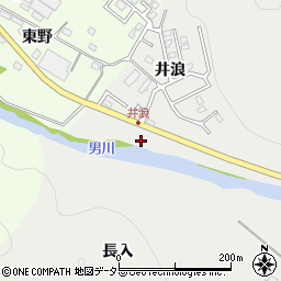 愛知県岡崎市樫山町大渕周辺の地図