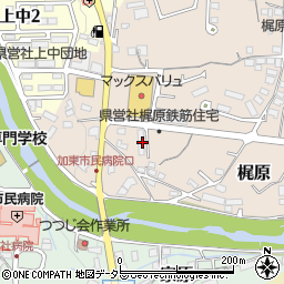 兵庫県加東市梶原343周辺の地図