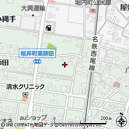 愛知県安城市桜井町山ノ寺周辺の地図