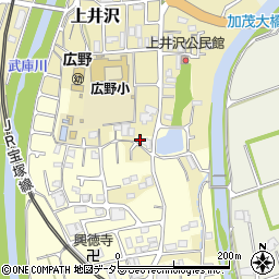 兵庫県三田市下井沢115周辺の地図