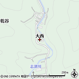 京都府宇治市炭山大西周辺の地図
