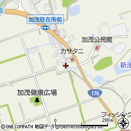 兵庫県三田市加茂664周辺の地図